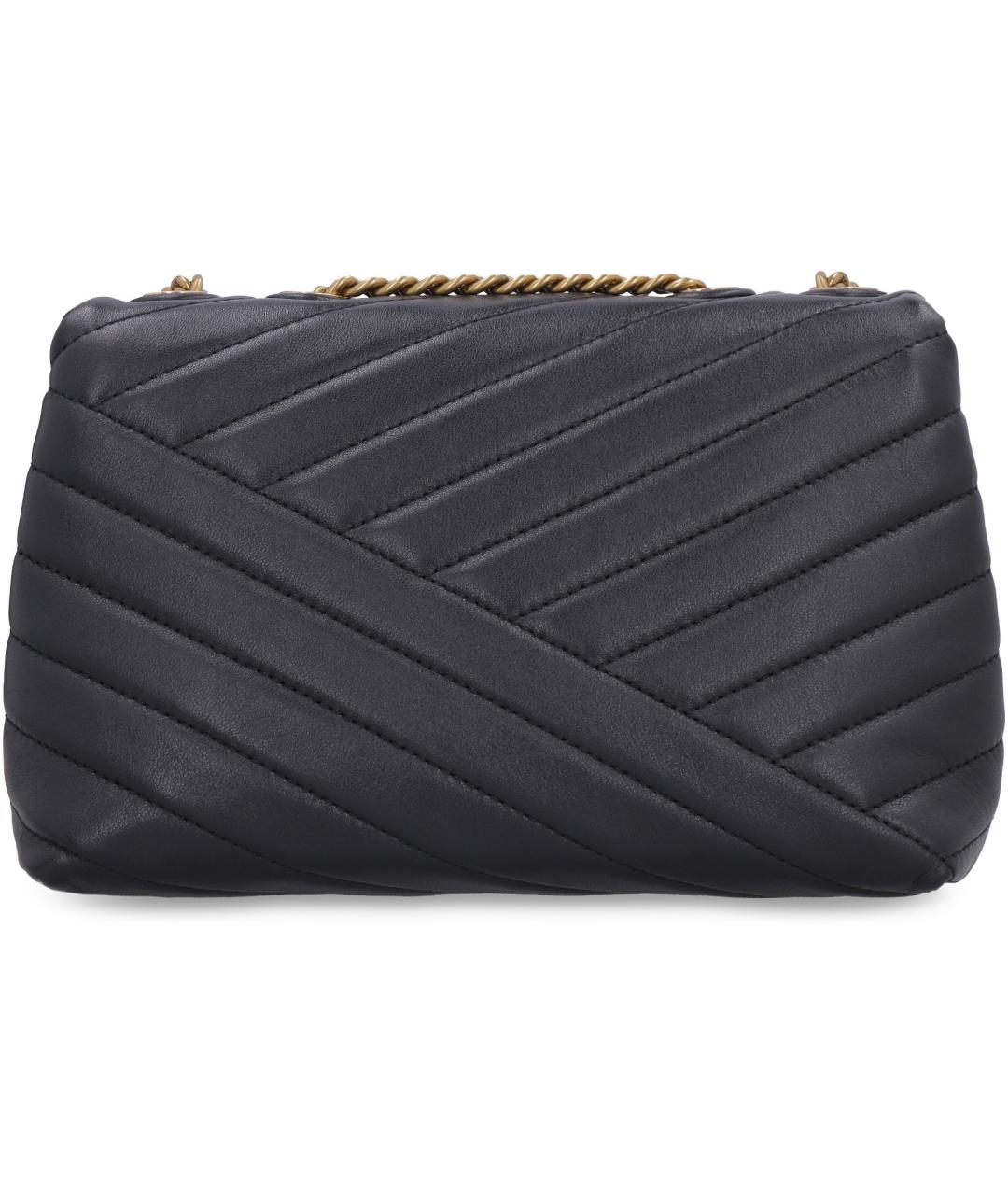 TORY BURCH Черная кожаная сумка через плечо, фото 4