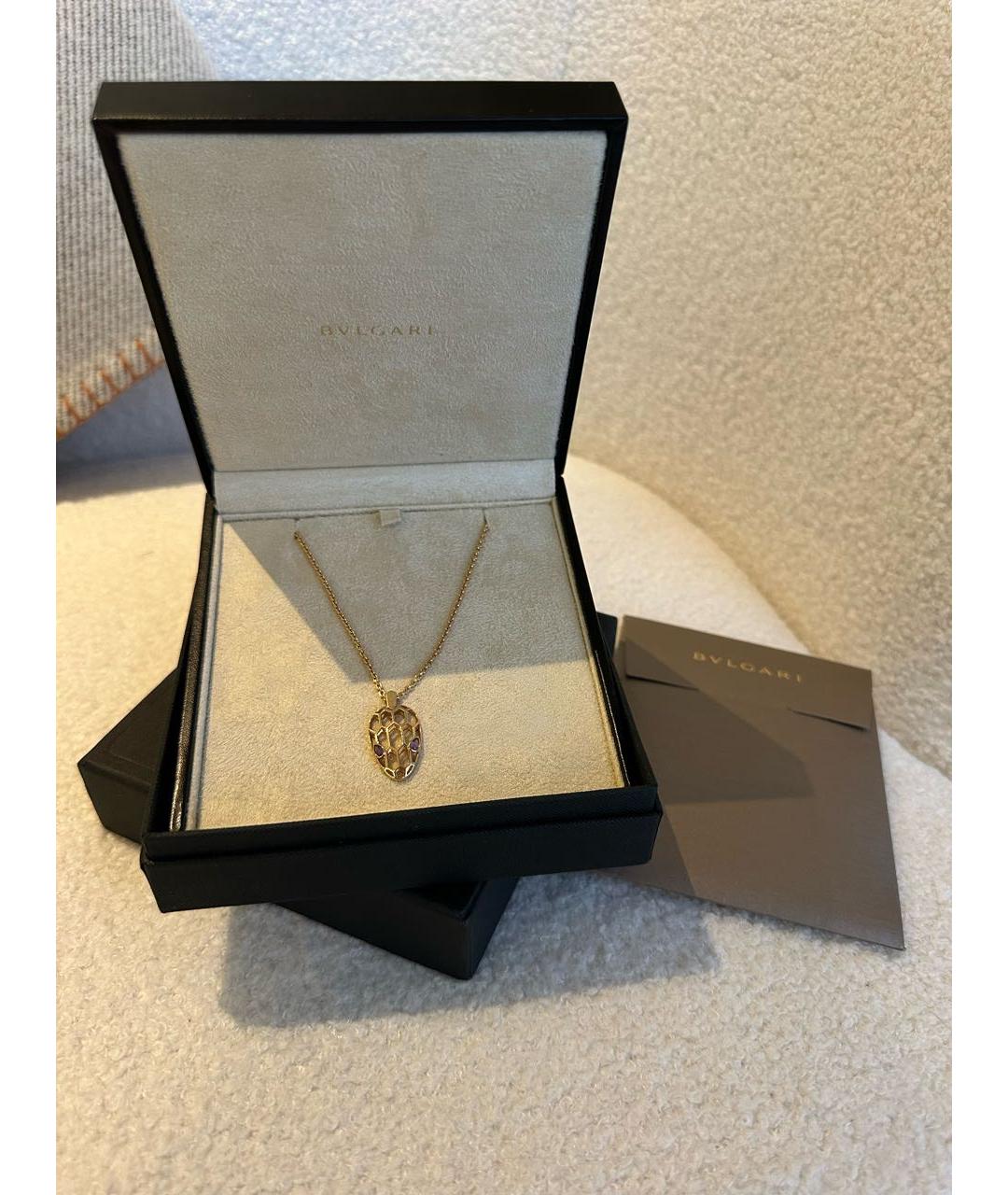 BVLGARI Золотая подвеска из розового золота, фото 4