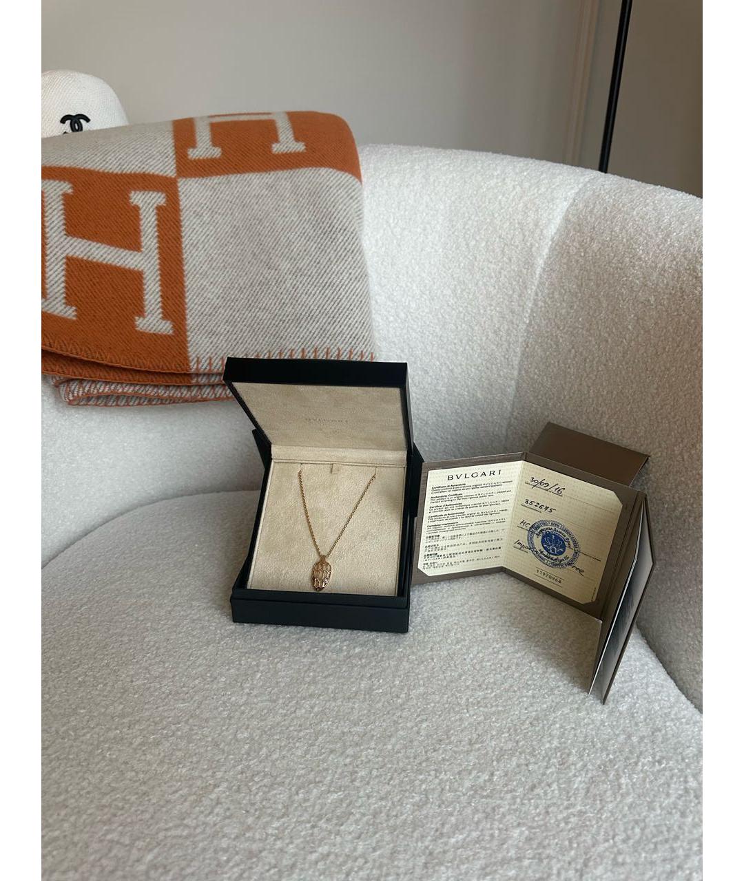 BVLGARI Золотая подвеска из розового золота, фото 2