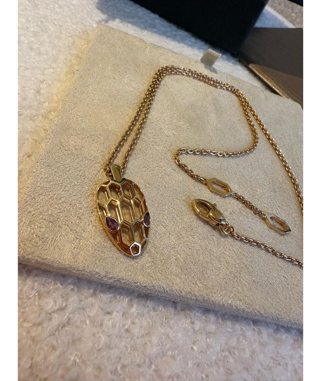 BVLGARI Золотая подвеска из розового золота, фото 3