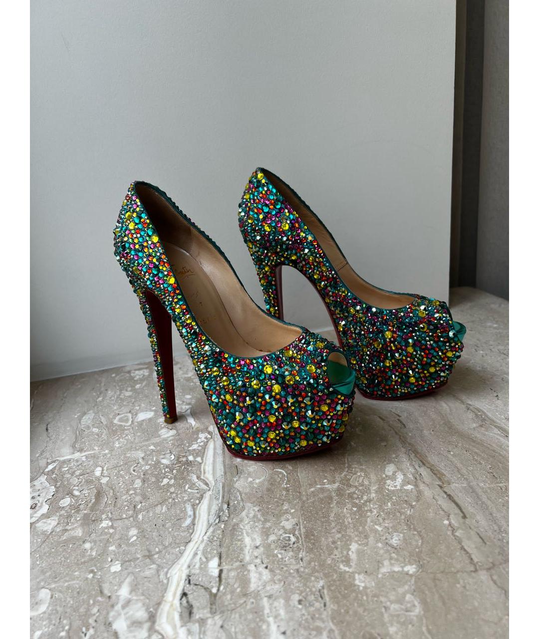 CHRISTIAN LOUBOUTIN Мульти кожаные туфли, фото 4