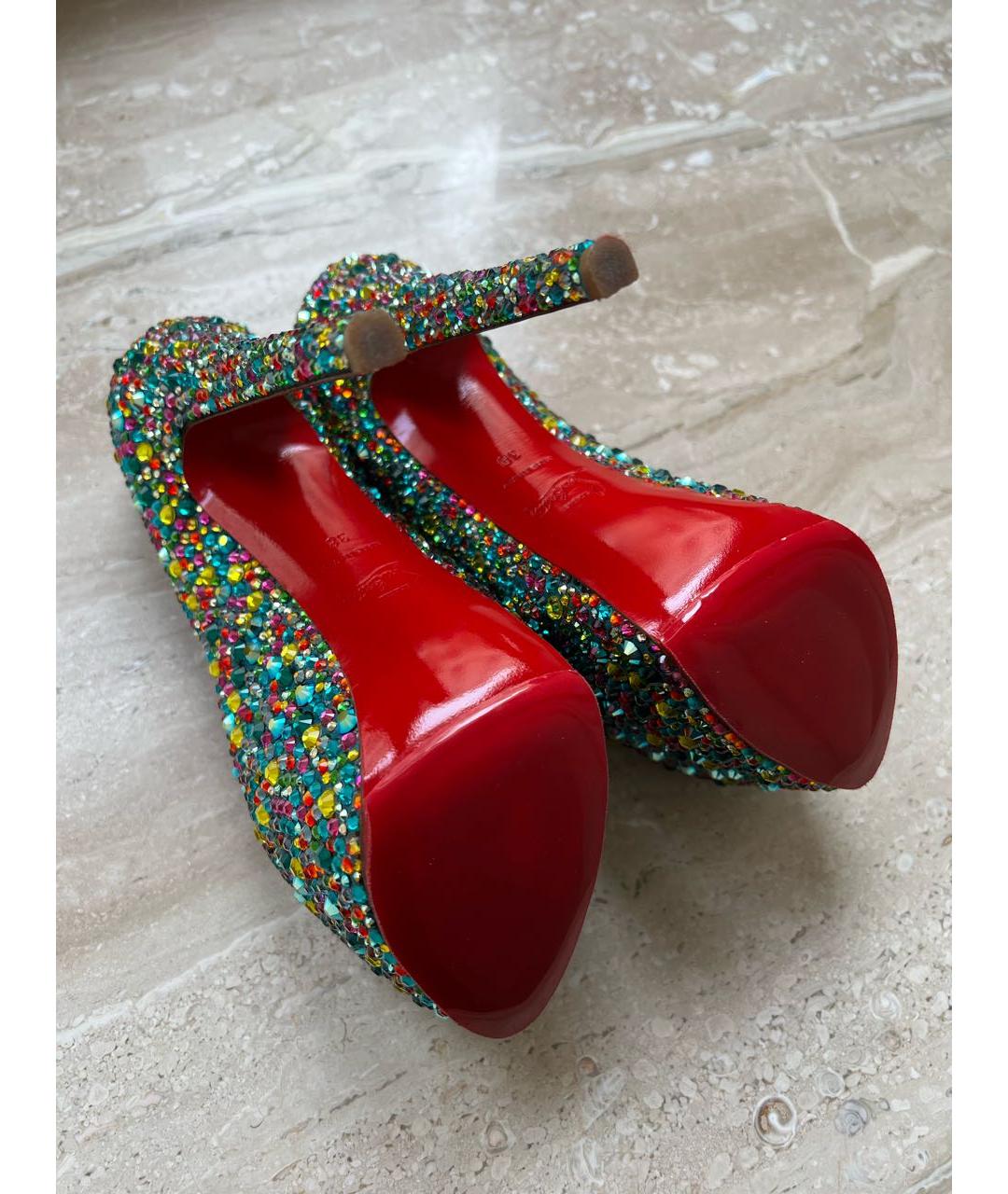 CHRISTIAN LOUBOUTIN Мульти кожаные туфли, фото 2