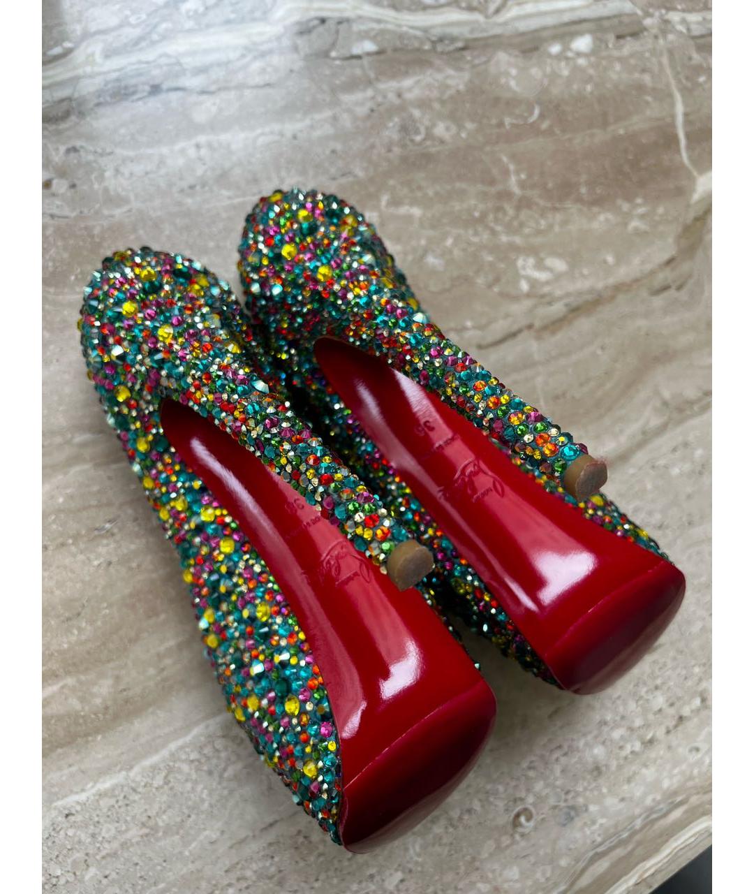 CHRISTIAN LOUBOUTIN Мульти кожаные туфли, фото 3