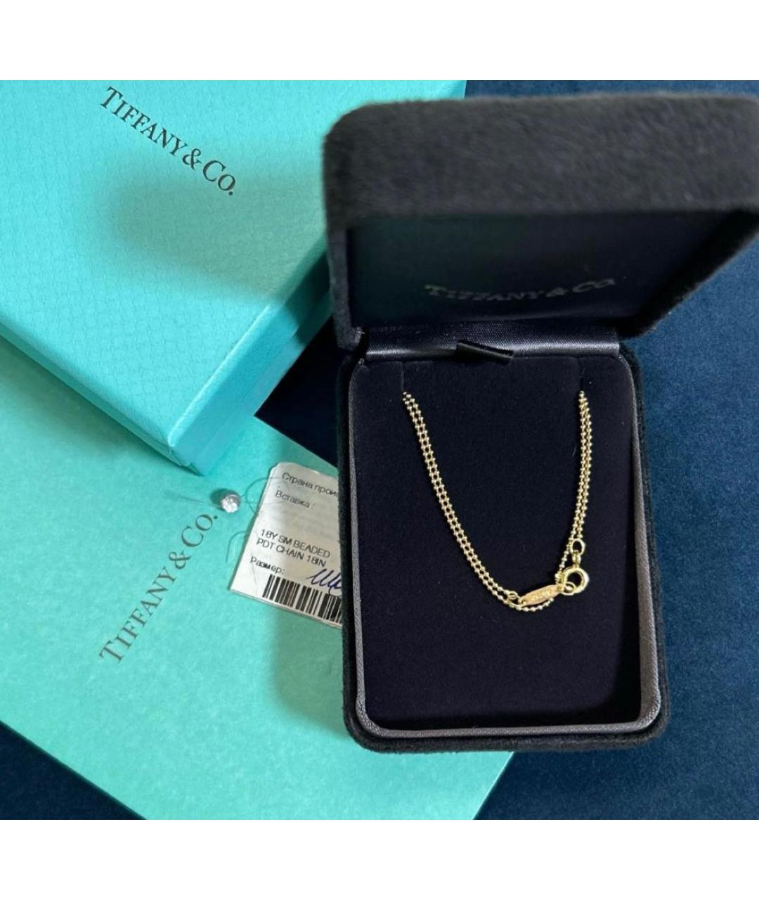 TIFFANY&CO Золотая цепочка из желтого золота, фото 2