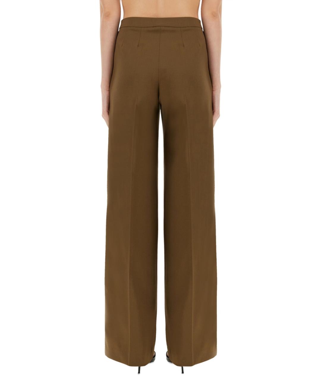 PT TORINO Бежевые шерстяные прямые брюки, фото 3