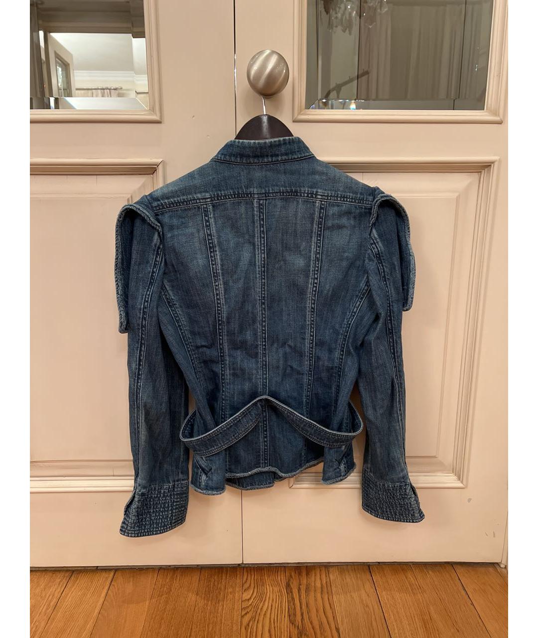 CHANEL Синий деним жакет/пиджак, фото 3