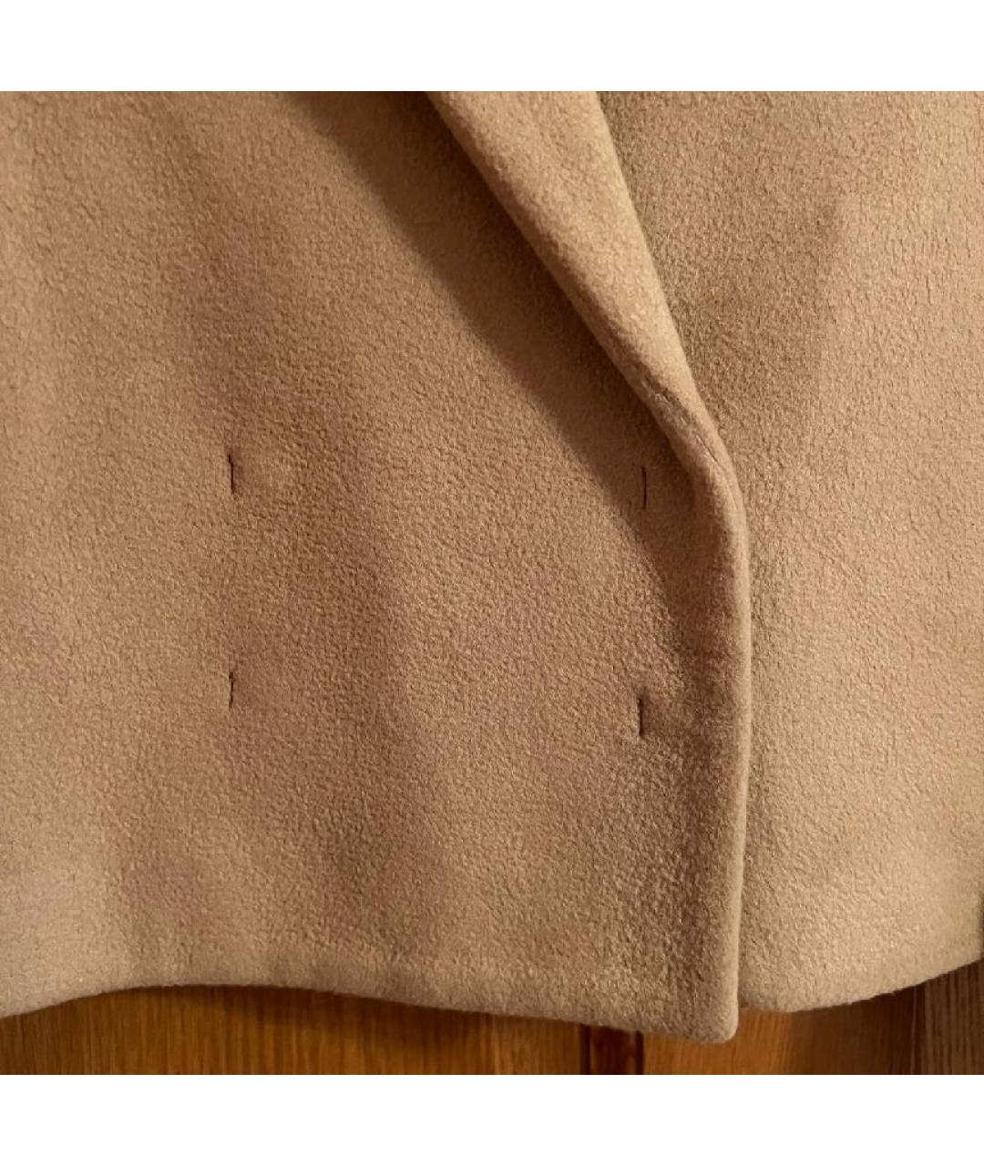 MM6 MAISON MARGIELA Горчичный шерстяной жакет/пиджак, фото 4