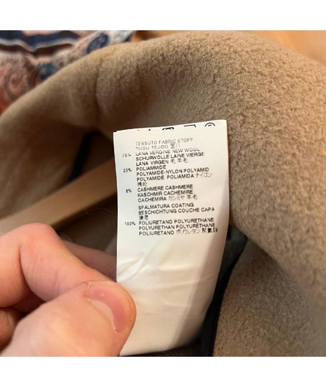 MM6 MAISON MARGIELA Горчичный шерстяной жакет/пиджак, фото 7