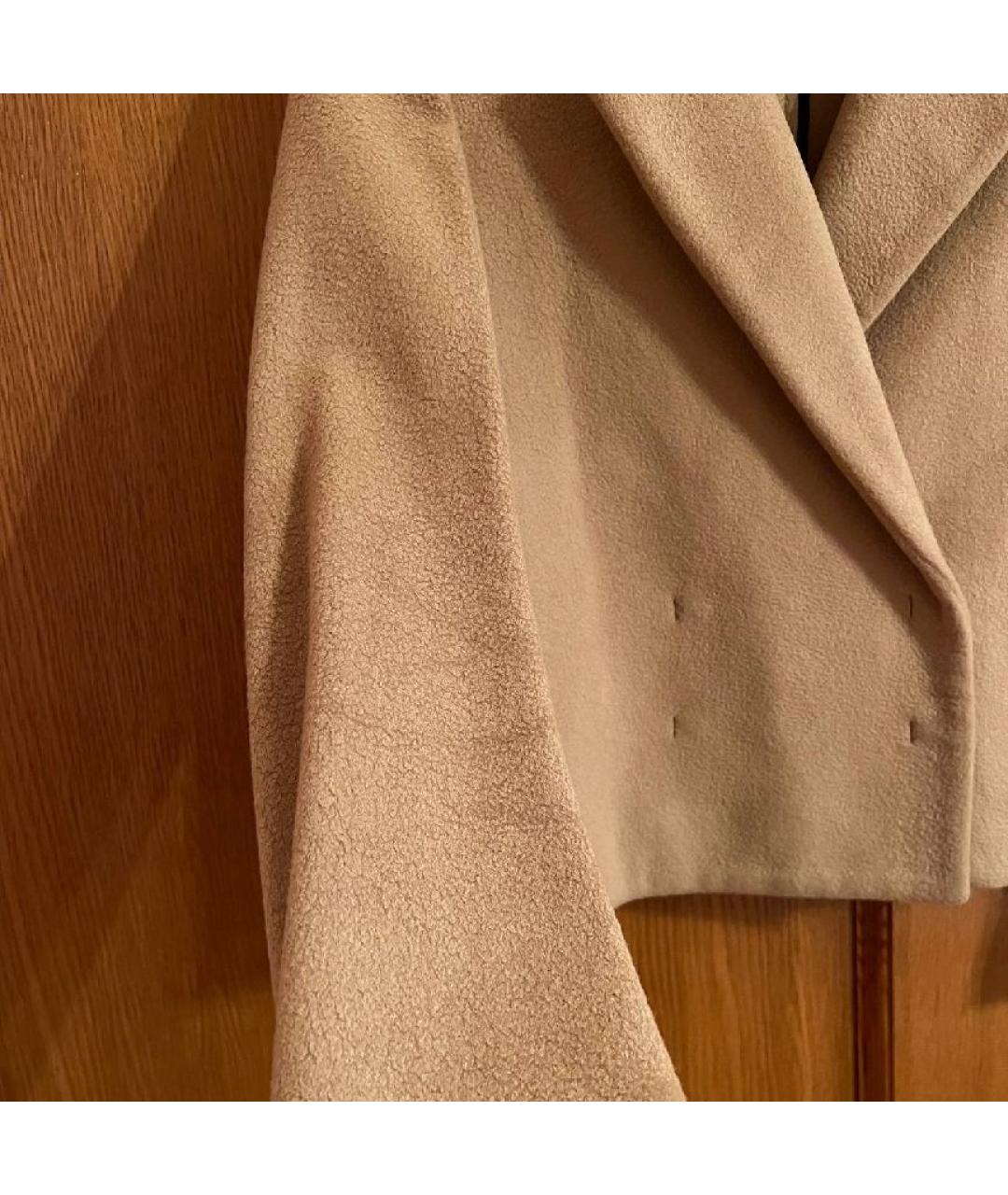 MM6 MAISON MARGIELA Горчичный шерстяной жакет/пиджак, фото 8