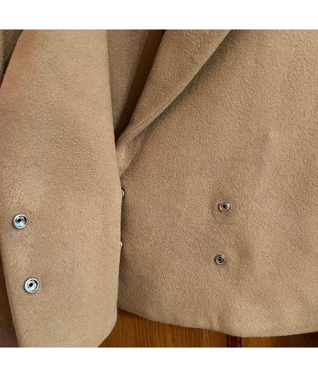 MM6 MAISON MARGIELA Горчичный шерстяной жакет/пиджак, фото 5