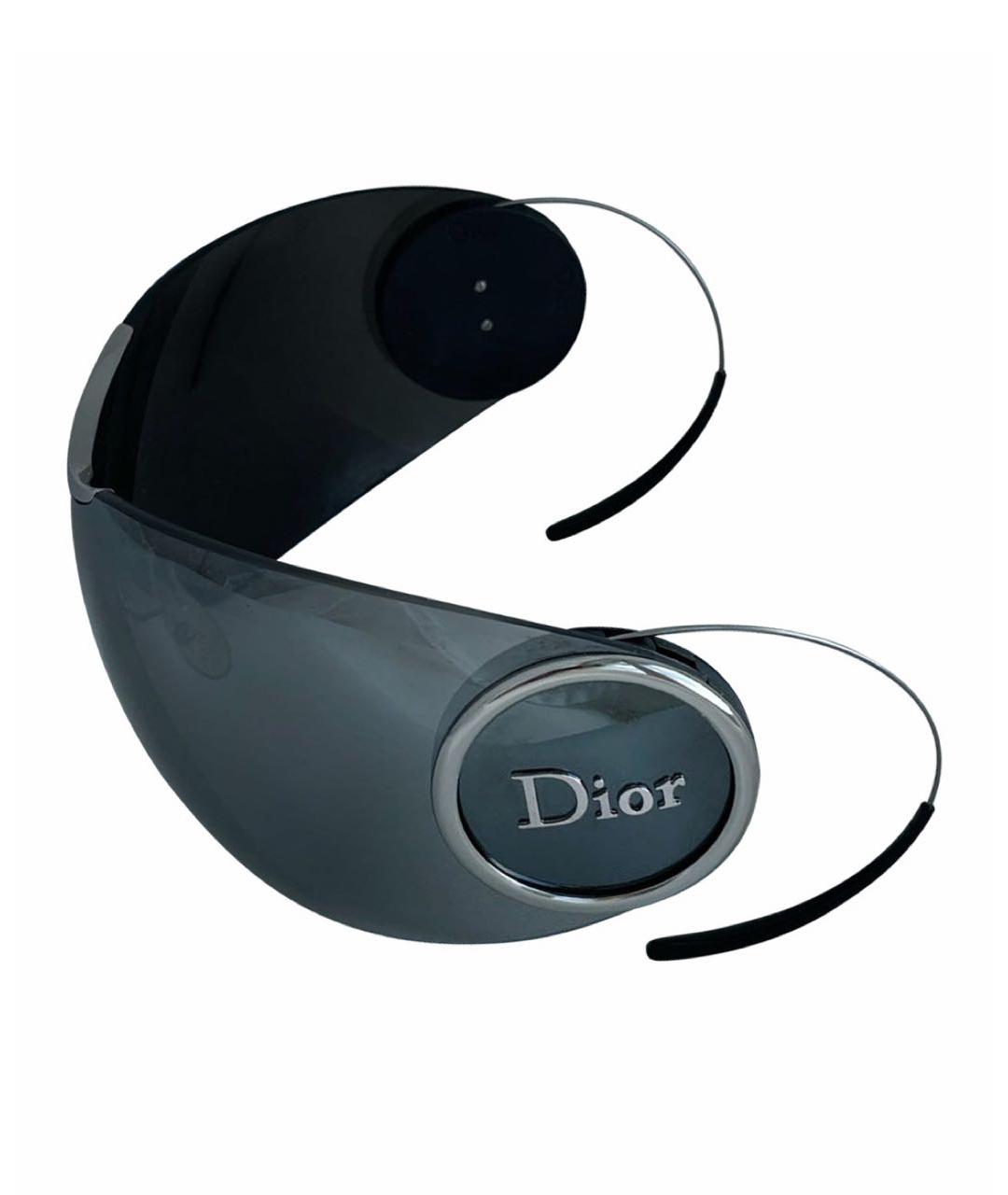 CHRISTIAN DIOR Черные пластиковые солнцезащитные очки, фото 1