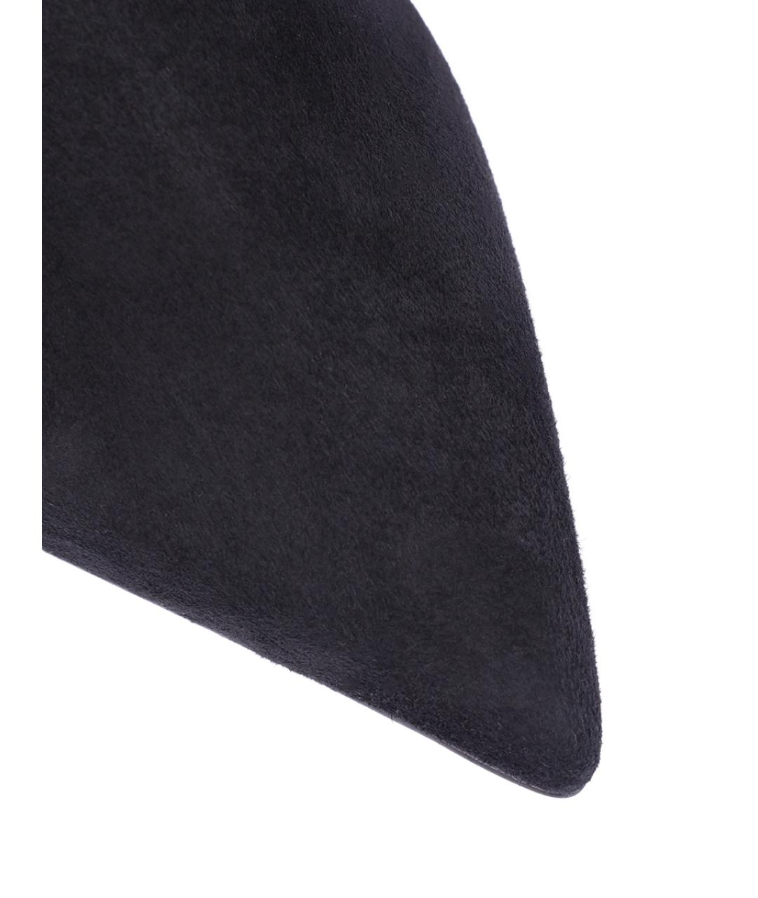 SERGIO ROSSI Черные замшевые ботильоны, фото 5