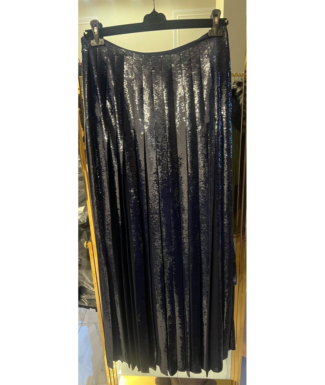 RALPH LAUREN Темно-синяя юбка макси, фото 2