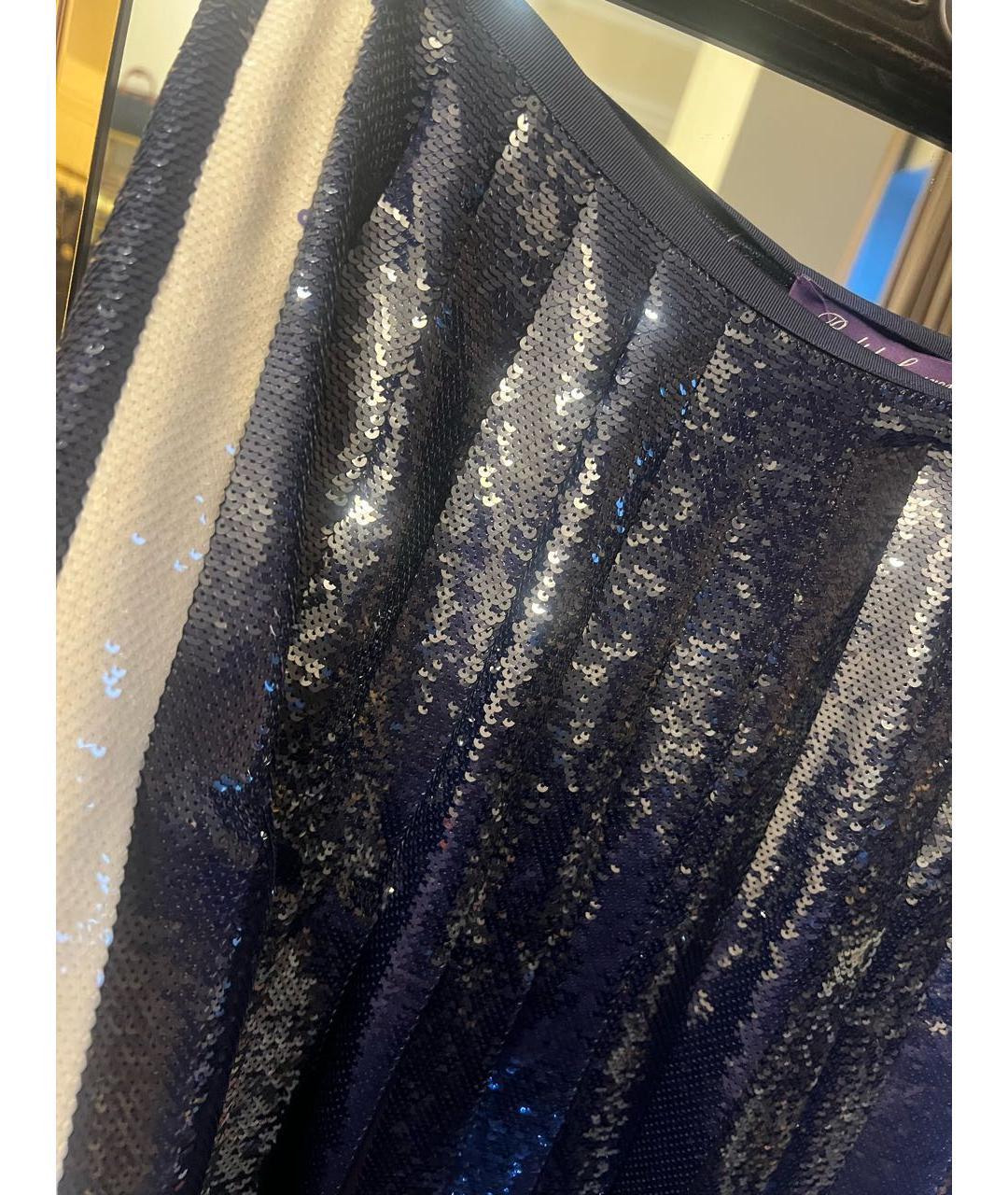 RALPH LAUREN Темно-синяя юбка макси, фото 3