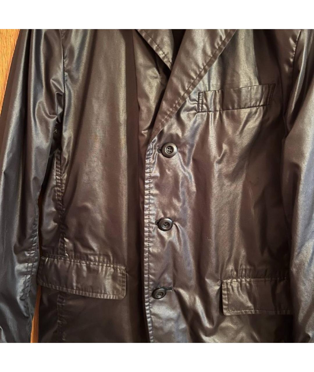 ISSEY MIYAKE Черный полиэстеровый тренч / плащ, фото 5