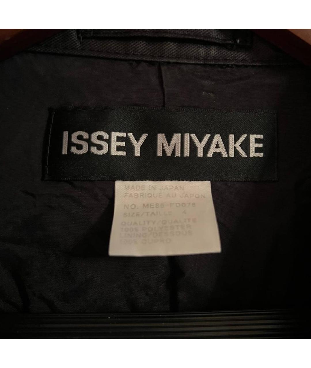 ISSEY MIYAKE Черный полиэстеровый тренч / плащ, фото 6