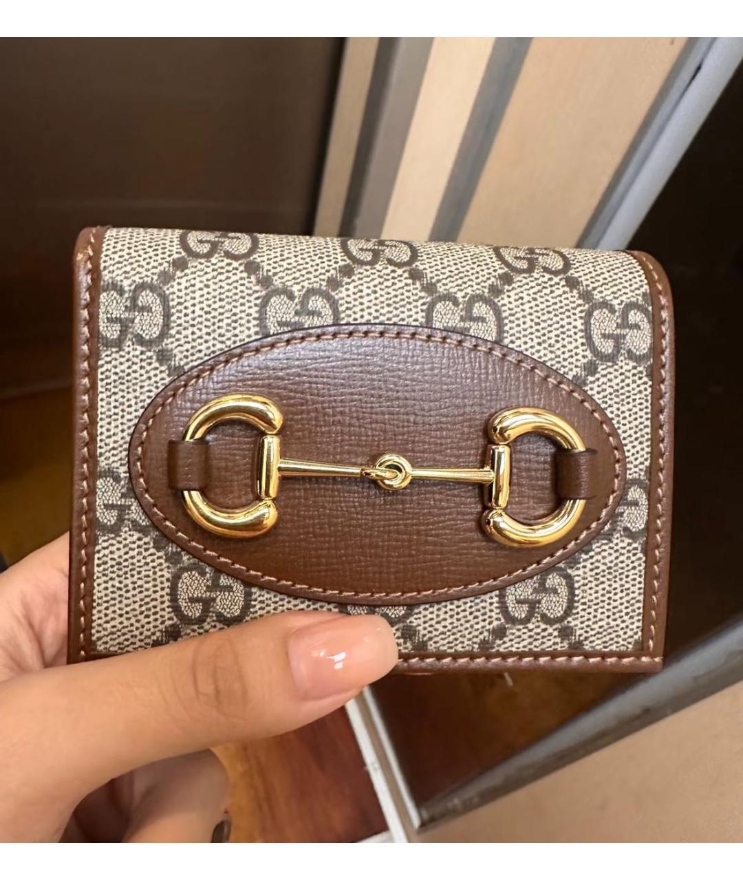 GUCCI Коричневый кошелек, фото 4