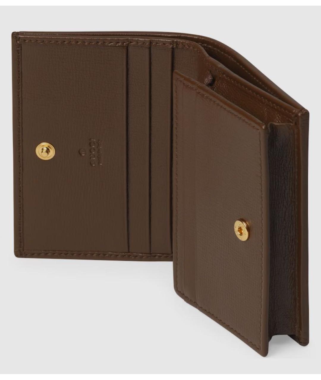 GUCCI Коричневый кошелек, фото 3