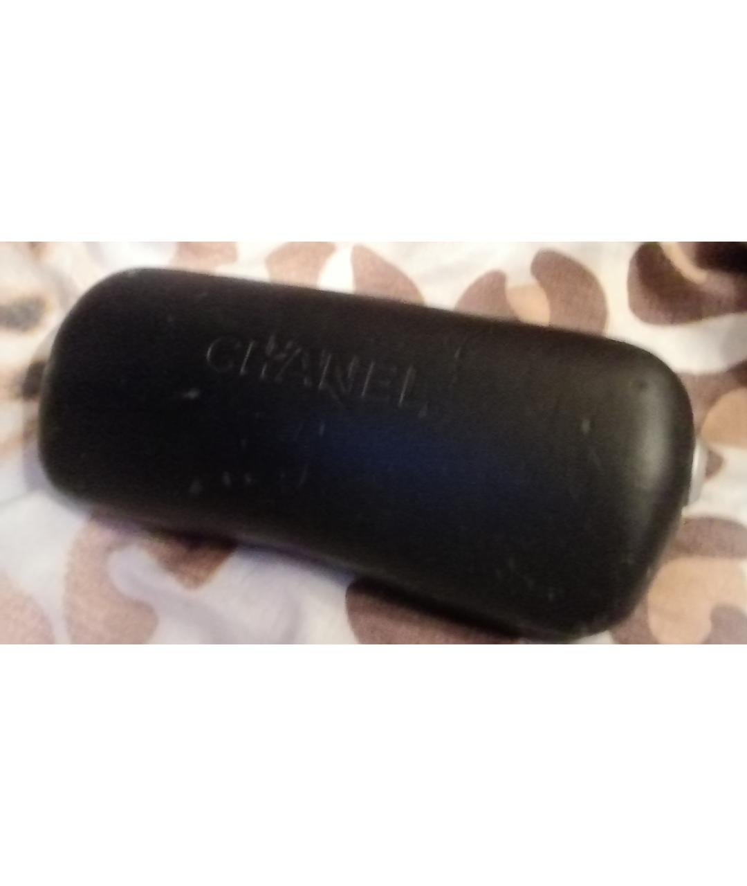 CHANEL Бежевые металлические солнцезащитные очки, фото 3