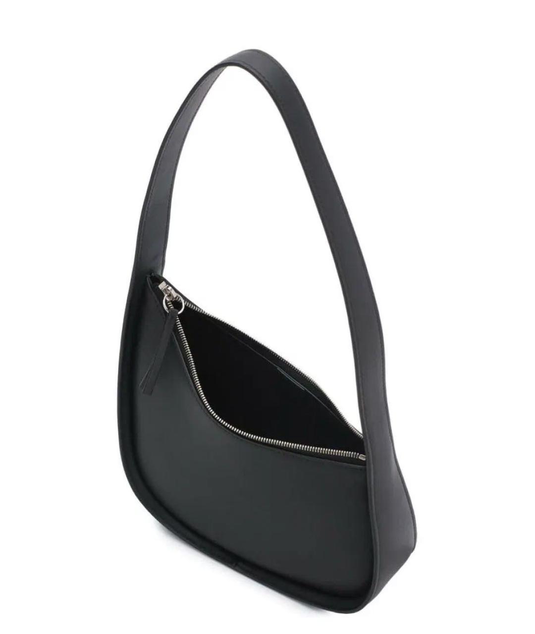 THE ROW Черная кожаная сумка с короткими ручками, фото 2