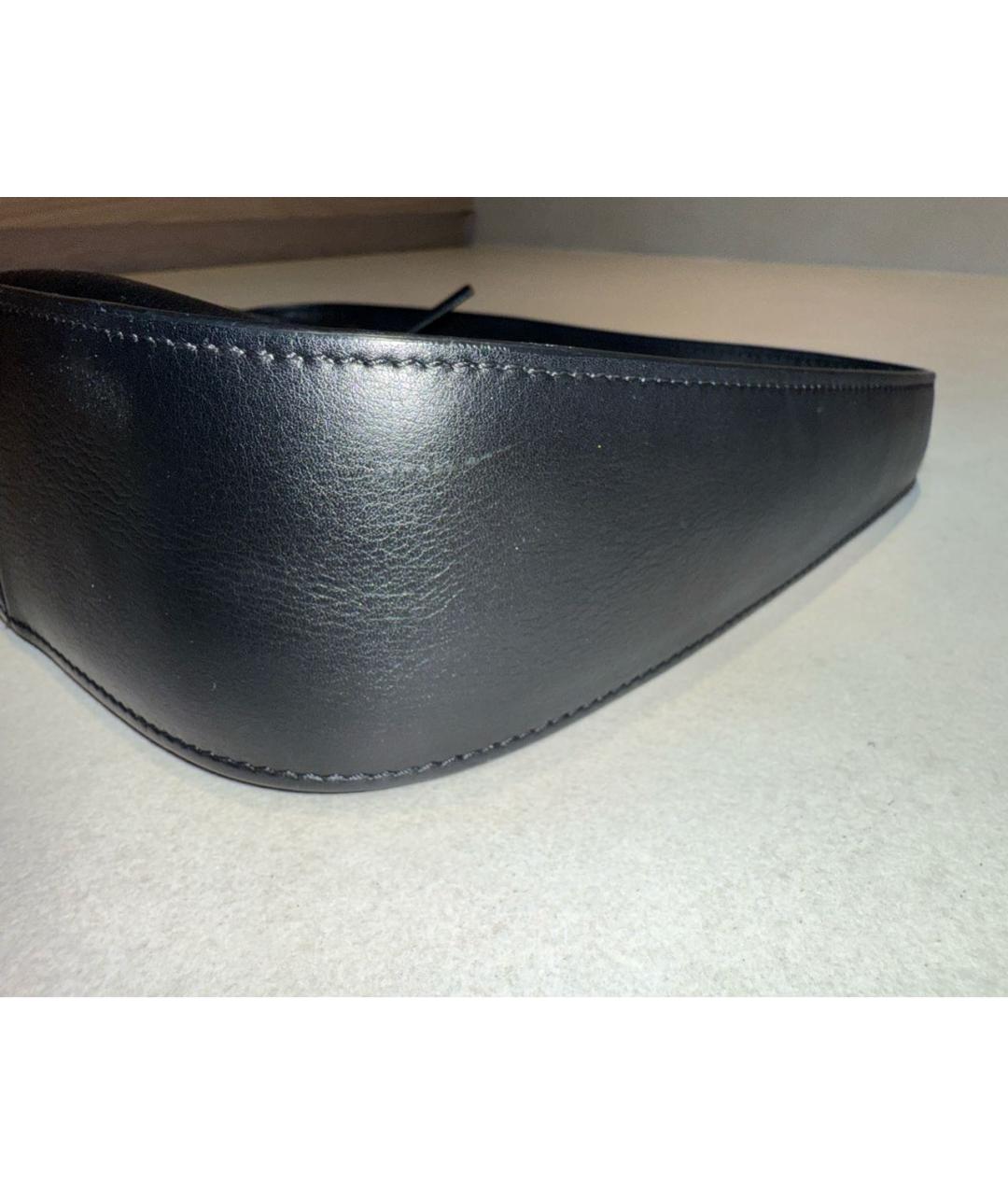 THE ROW Черная кожаная сумка с короткими ручками, фото 8