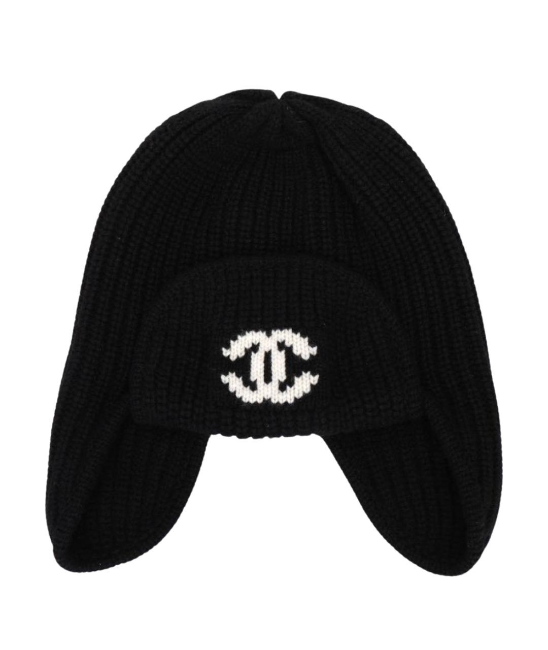CHANEL Черная кашемировая шапка, фото 1