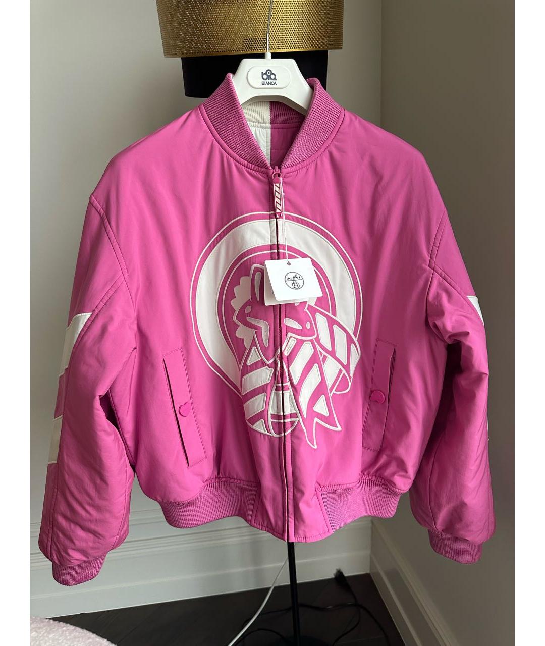 HERMES Розовая куртка, фото 6