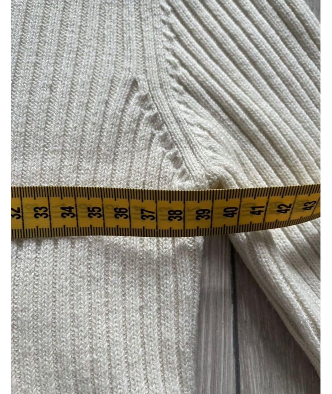 MAJE Бежевый шерстяной джемпер / свитер, фото 6