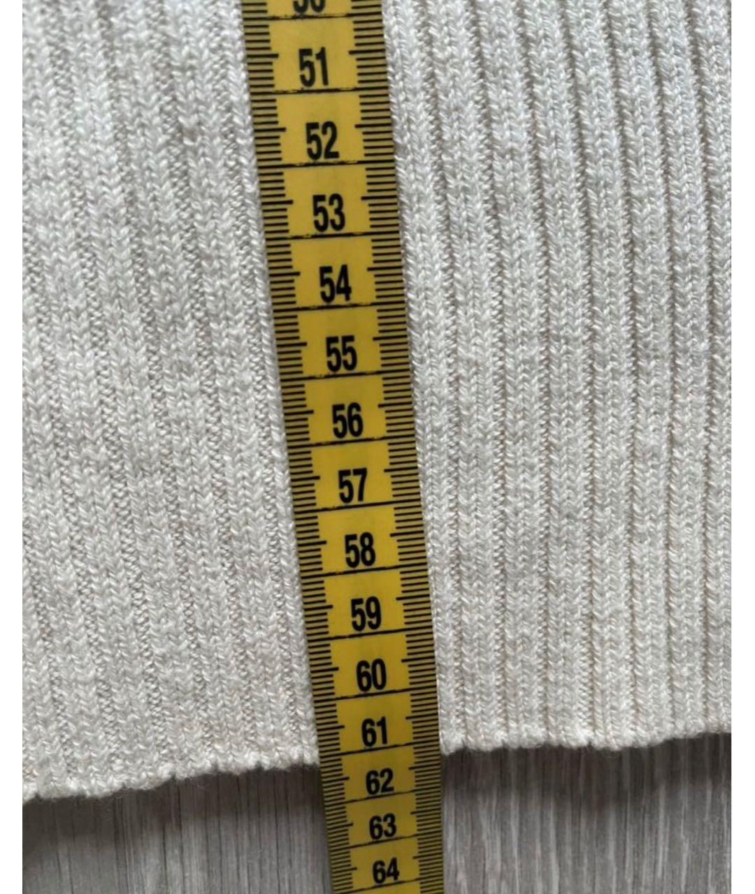 MAJE Бежевый шерстяной джемпер / свитер, фото 7