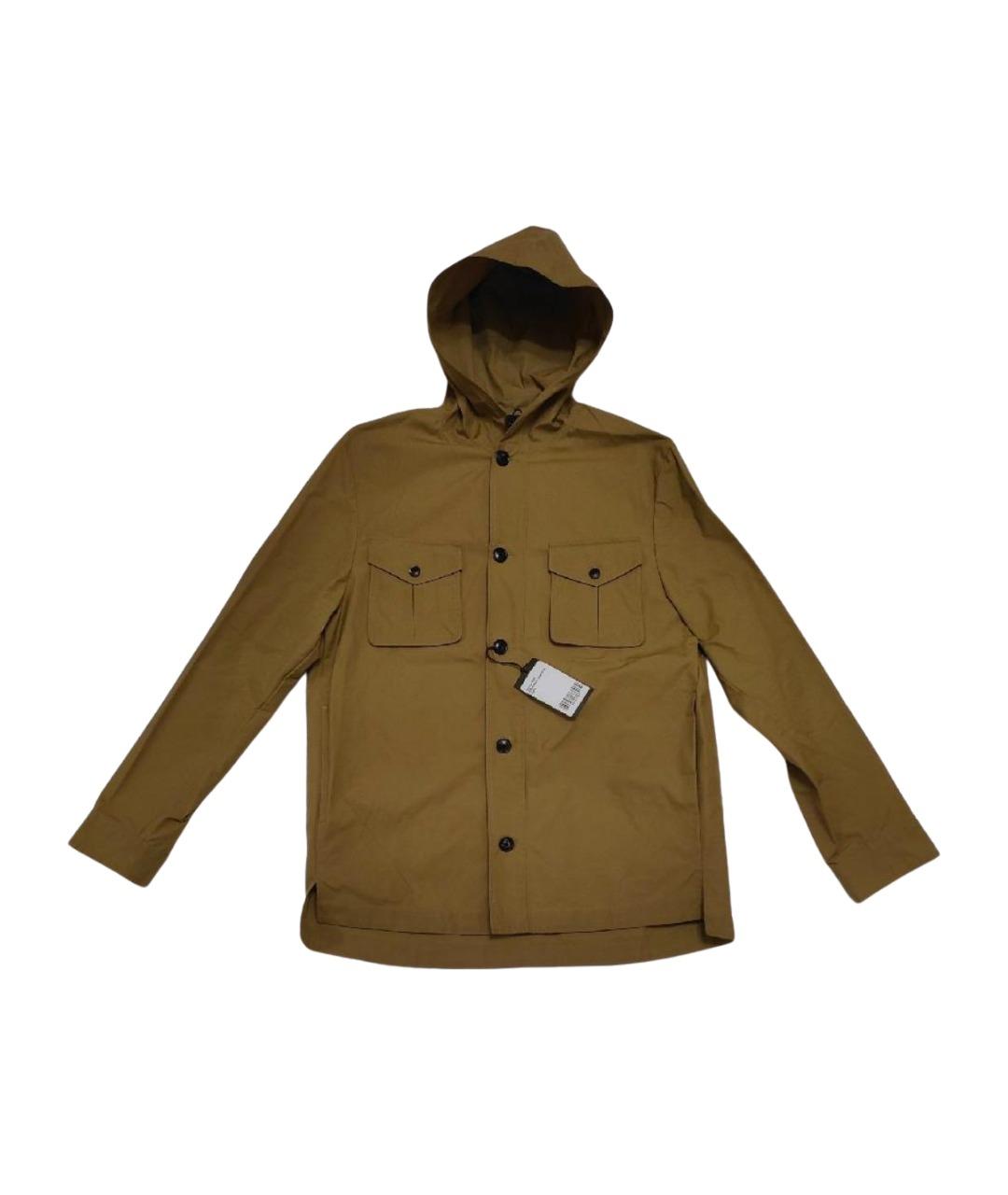 TRUSSARDI Горчичная хлопковая куртка, фото 1