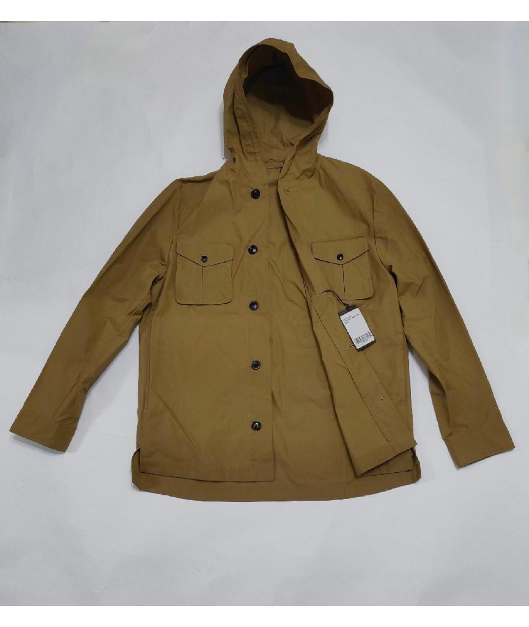 TRUSSARDI Горчичная хлопковая куртка, фото 2