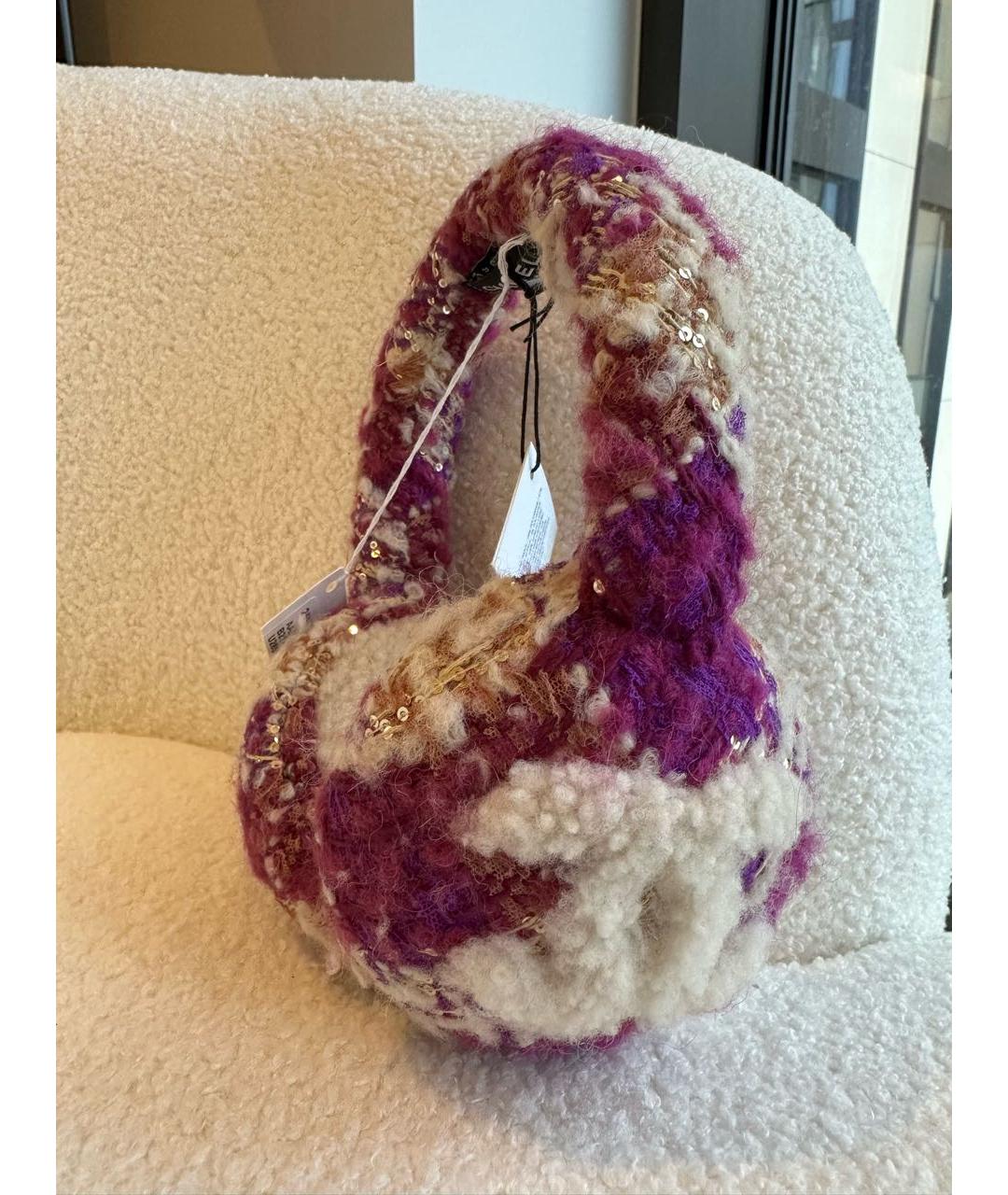 CHANEL Бордовая повязка на голову, фото 7