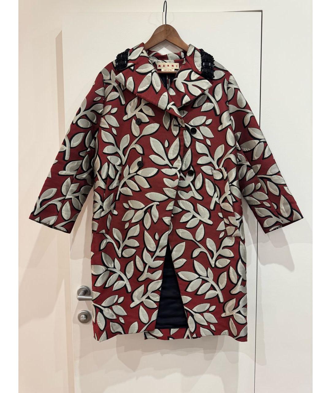 MARNI Мульти полиэстеровое пальто, фото 5