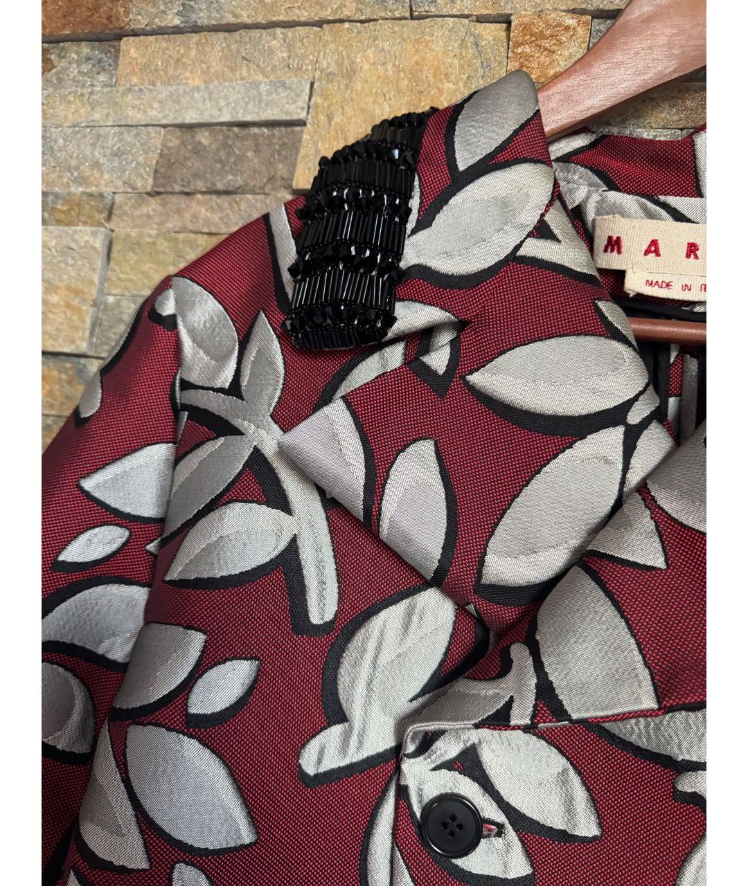 MARNI Мульти полиэстеровое пальто, фото 4