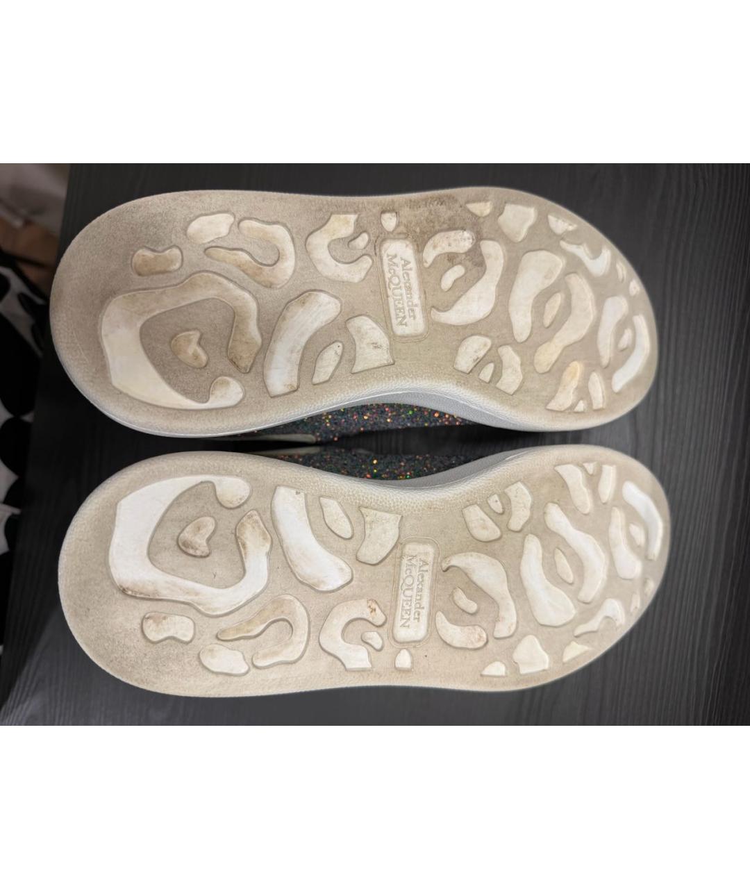 ALEXANDER MCQUEEN Мульти кожаные кроссовки, фото 6