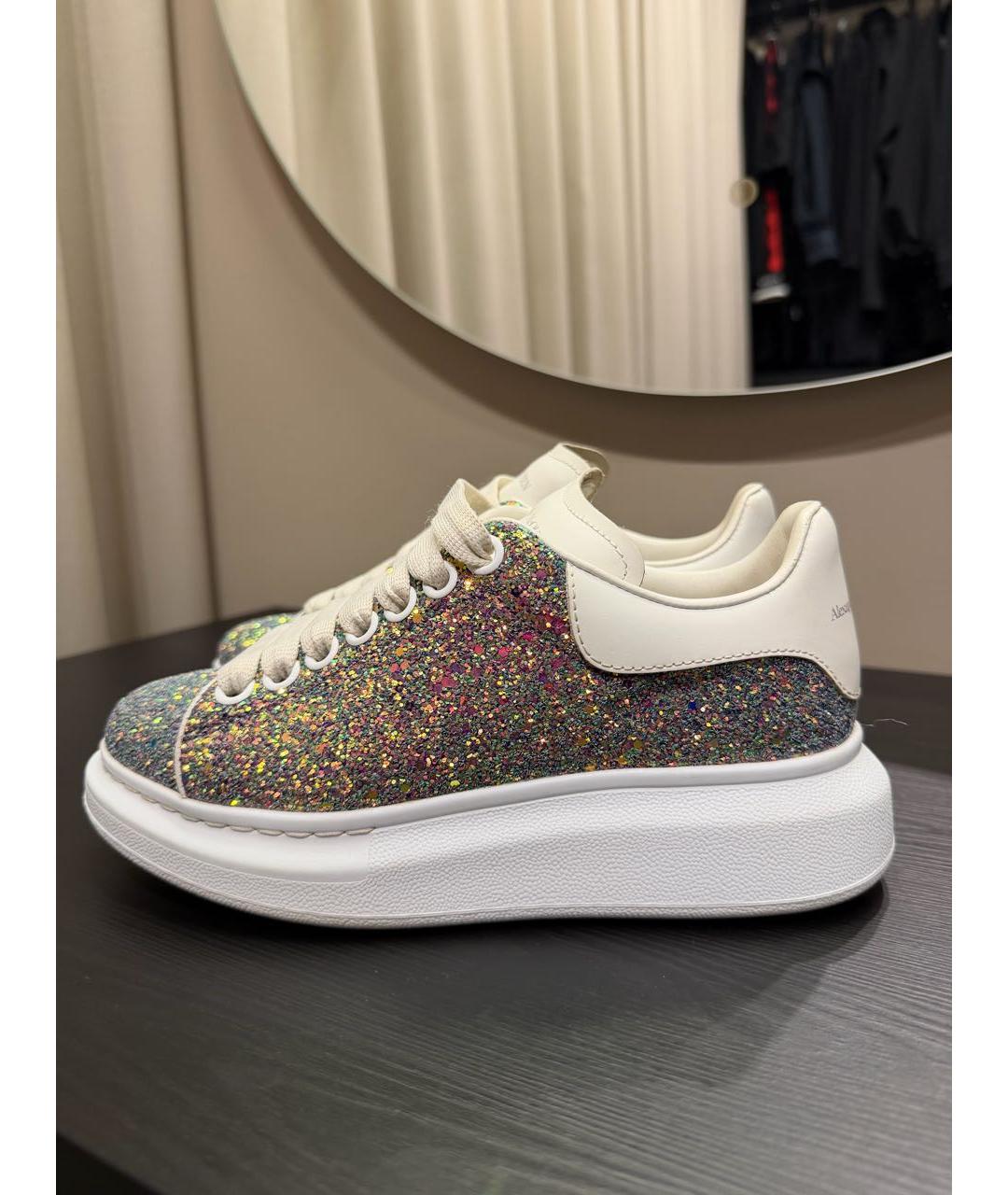 ALEXANDER MCQUEEN Мульти кожаные кроссовки, фото 7