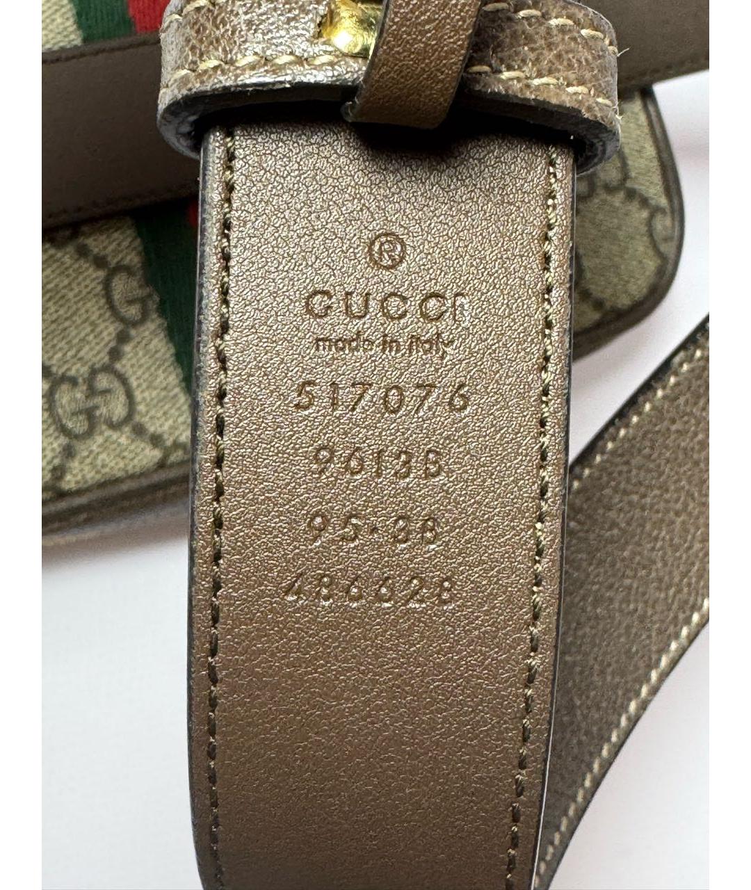 GUCCI Коричневая поясная сумка, фото 8
