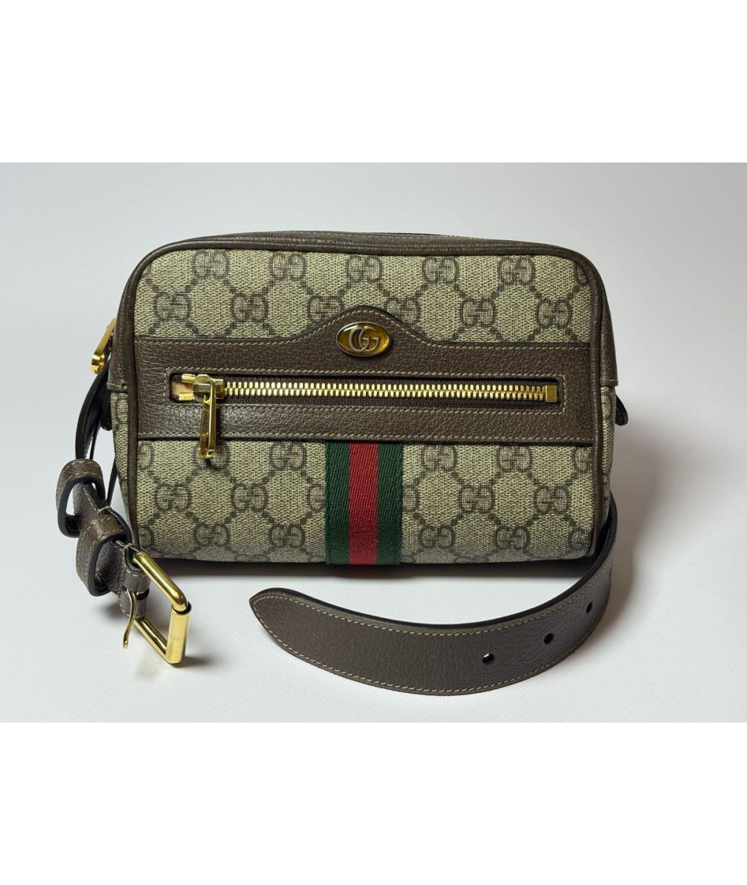 GUCCI Коричневая поясная сумка, фото 9