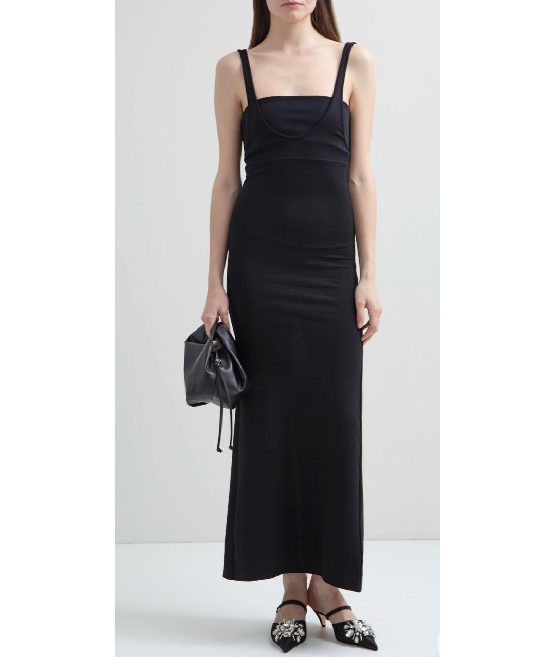 Jacob Lee Черное повседневное платье, фото 4