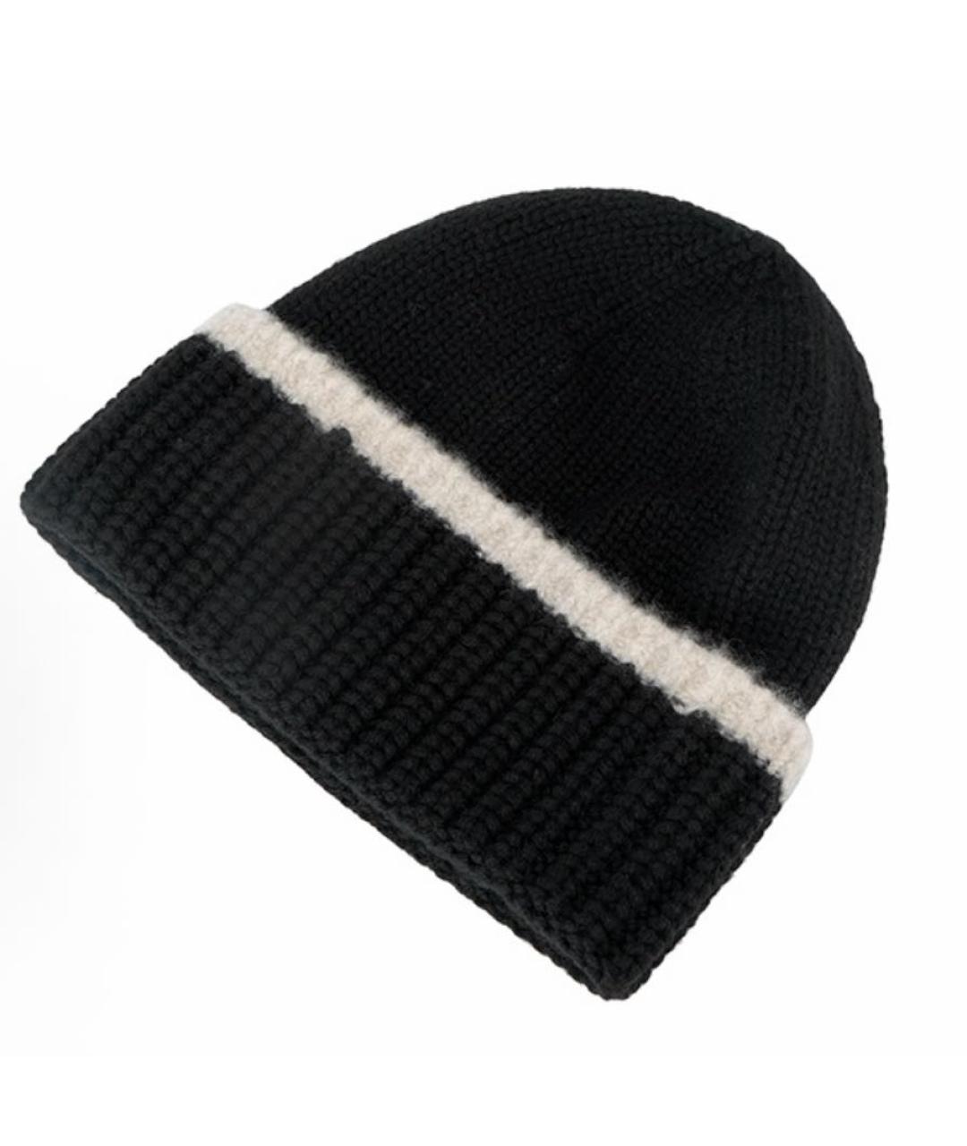 CHANEL Черная кашемировая шапка, фото 4