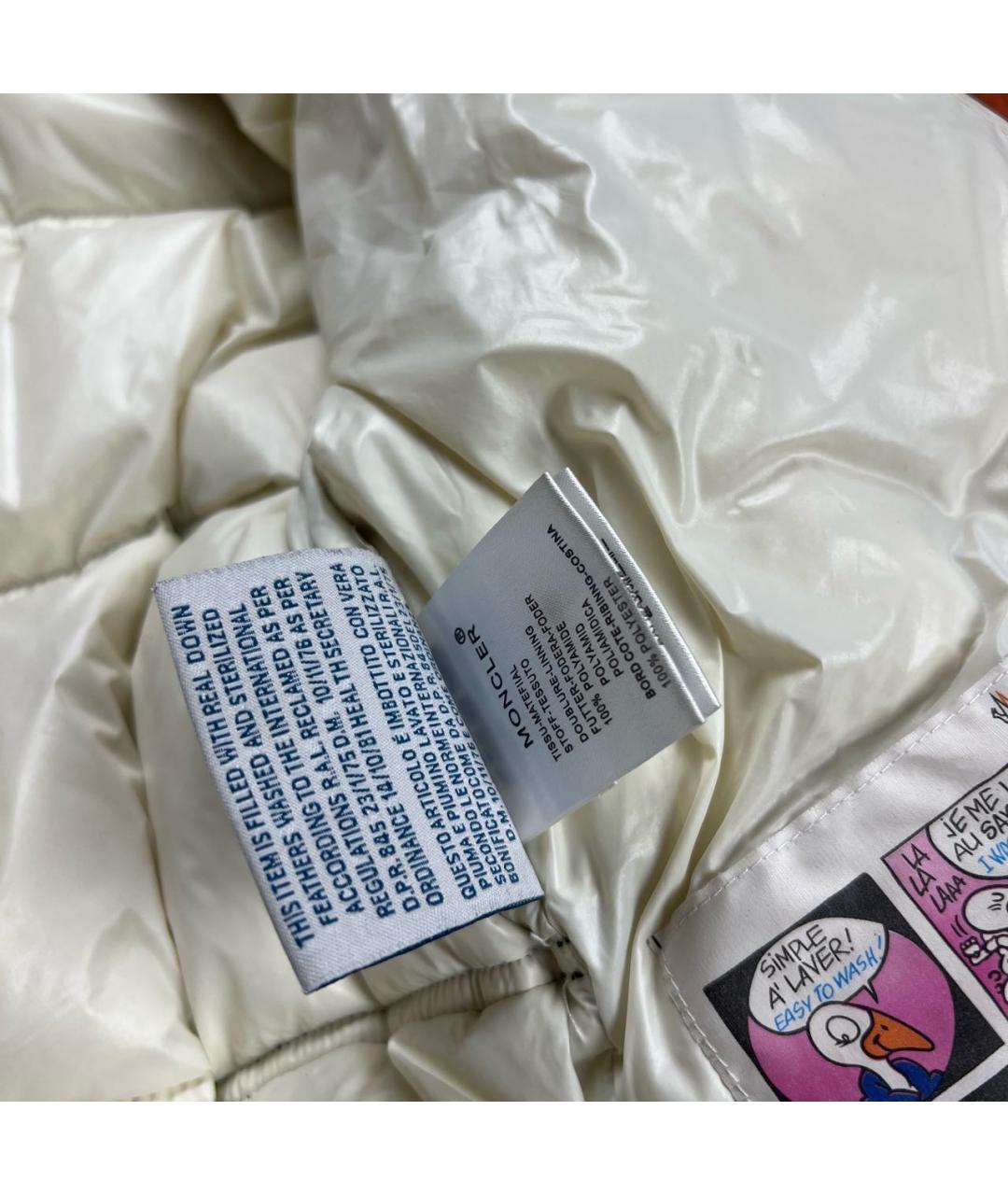 MONCLER Черный полиэстеровый пуховик, фото 7