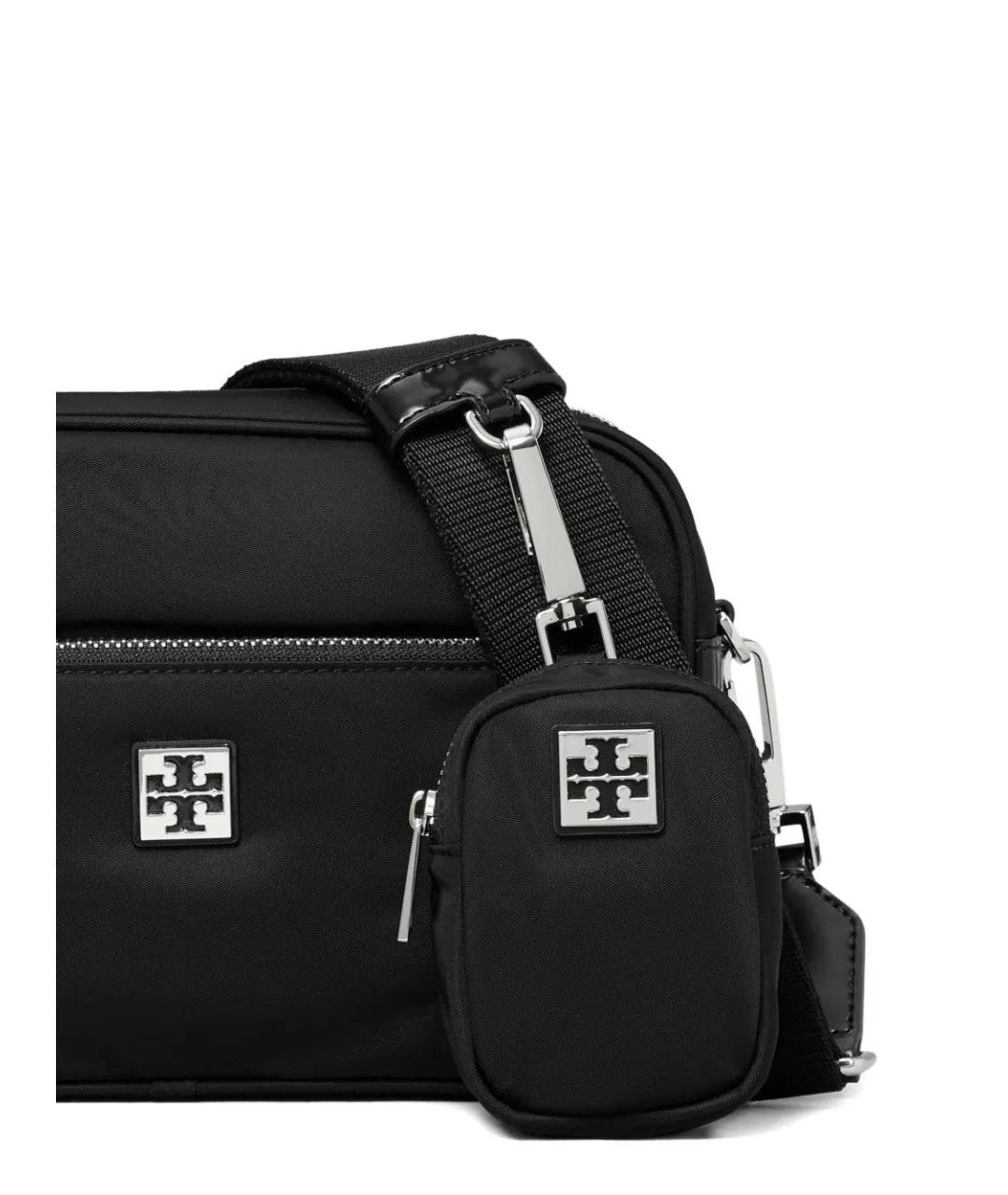 TORY BURCH Черная синтетическая сумка через плечо, фото 5
