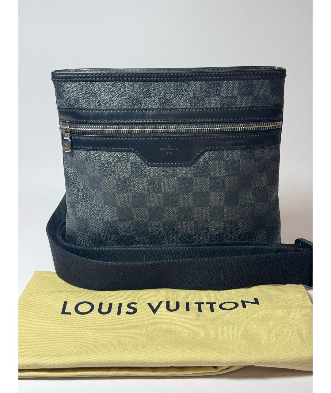 LOUIS VUITTON Черная сумка на плечо, фото 9