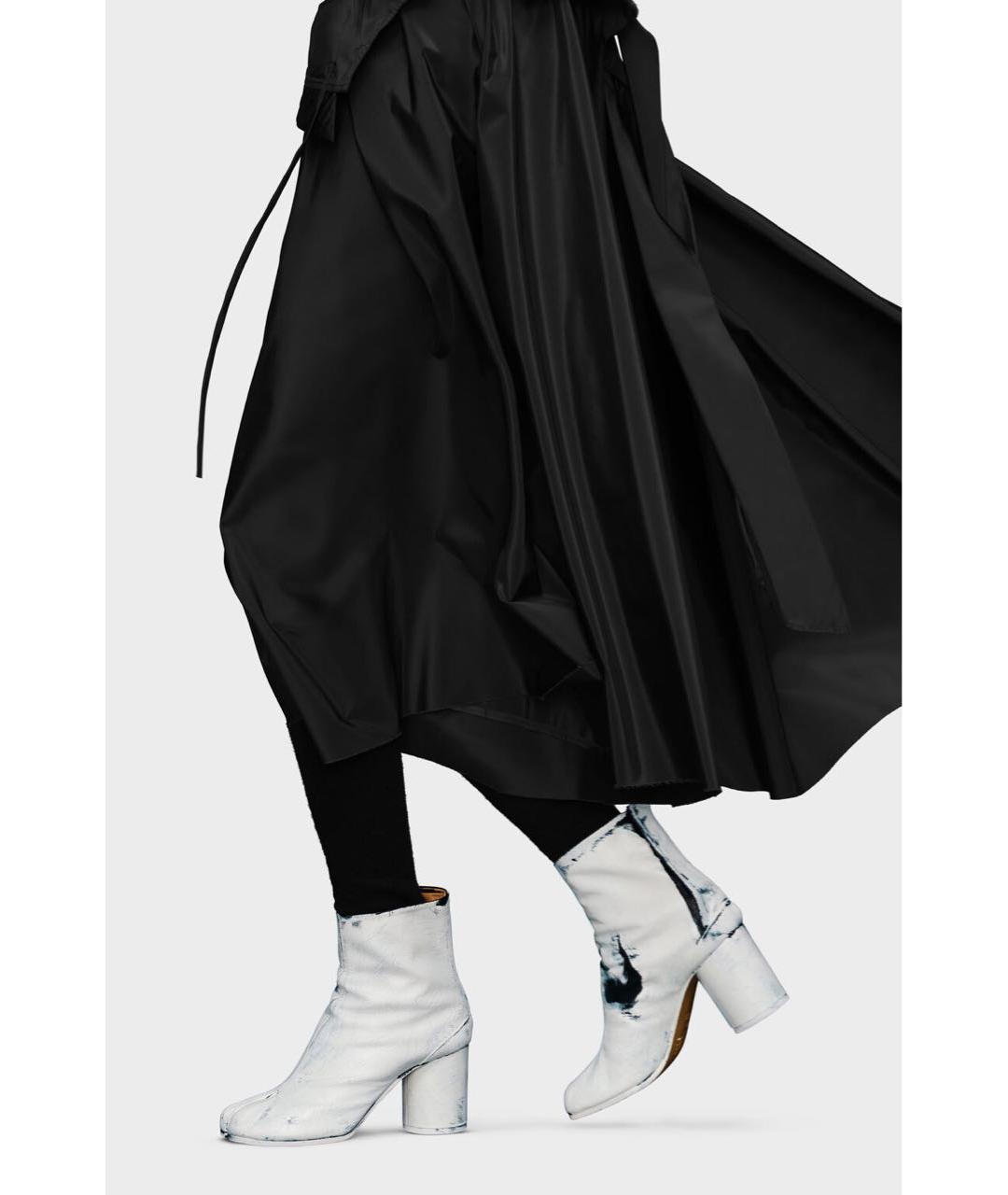 MAISON MARGIELA Белые кожаные ботильоны, фото 6