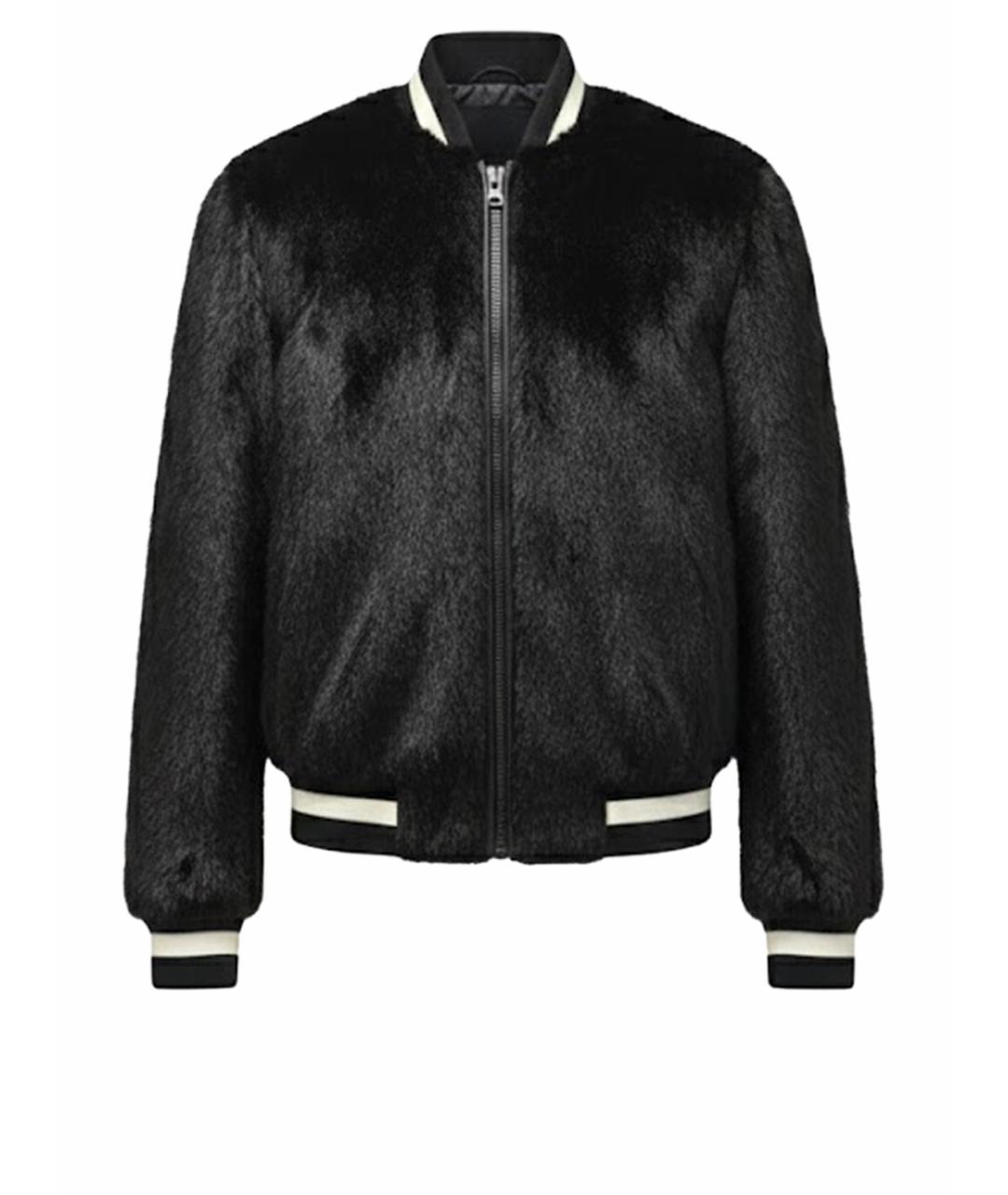 SIMONETTA RAVIZZA Черная меховая шуба, фото 1