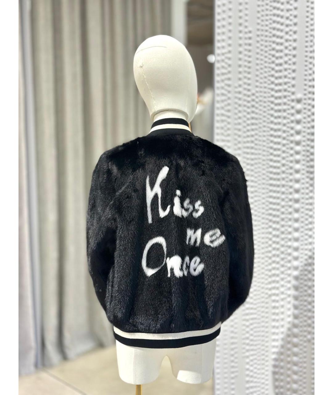 SIMONETTA RAVIZZA Черная меховая шуба, фото 2