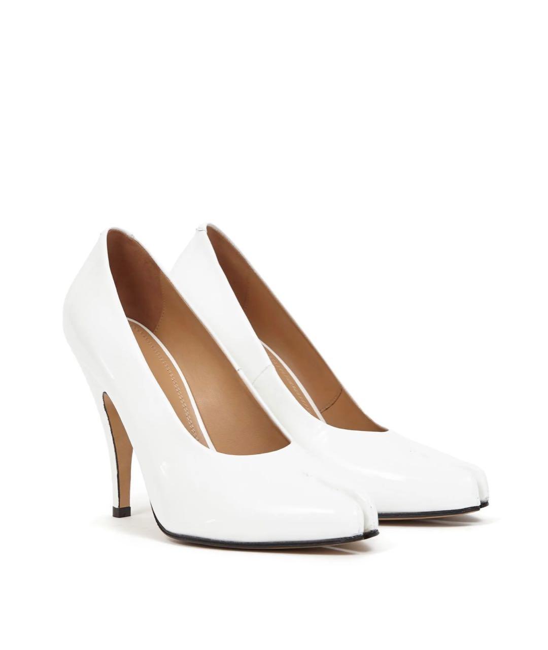 MAISON MARGIELA Белые туфли из лакированной кожи, фото 2