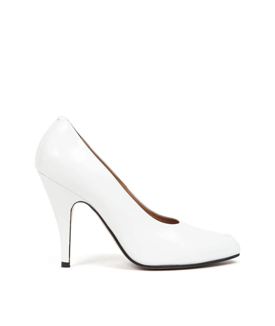 MAISON MARGIELA Белые туфли из лакированной кожи, фото 1