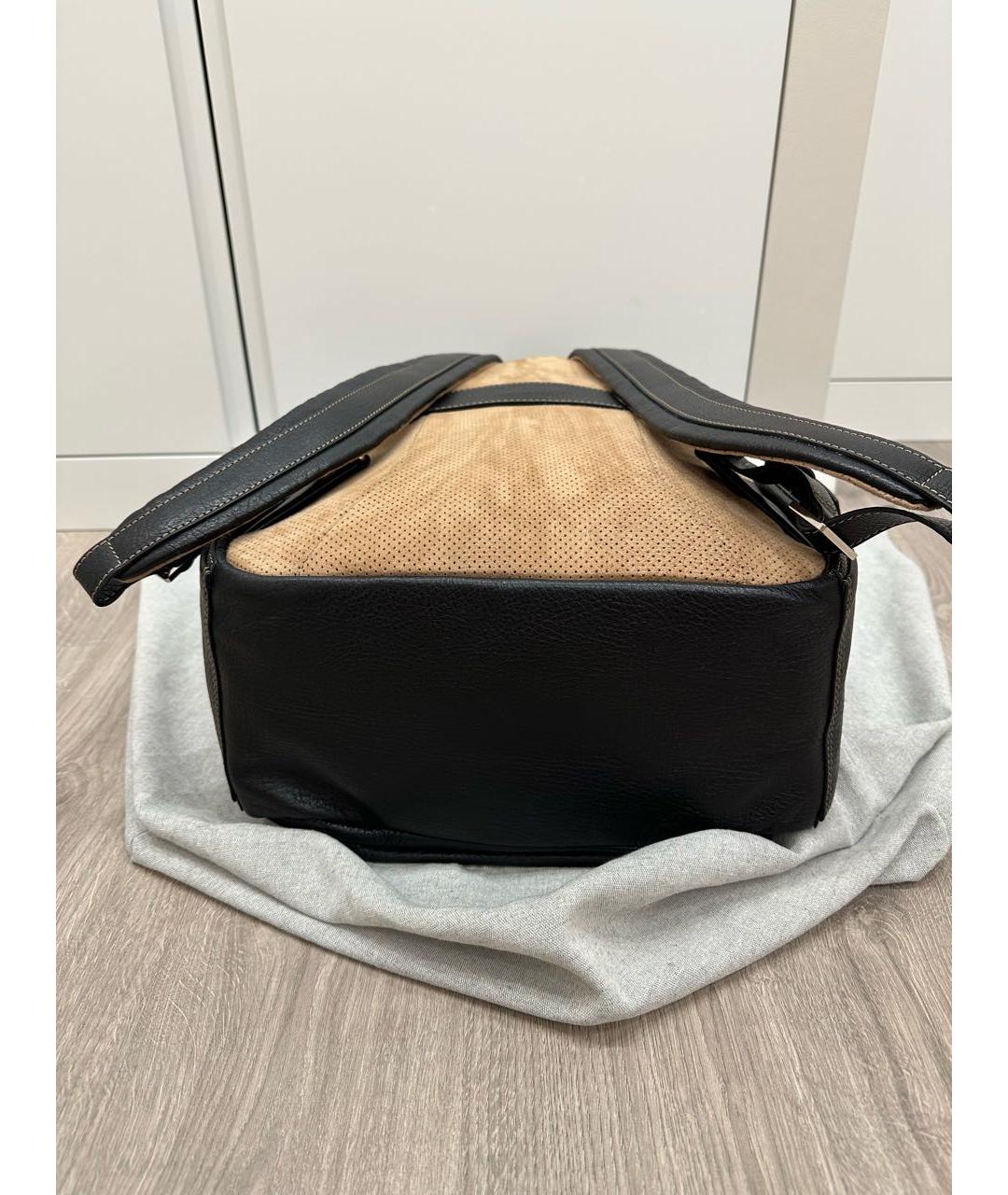 BRUNELLO CUCINELLI Черный кожаный рюкзак, фото 7