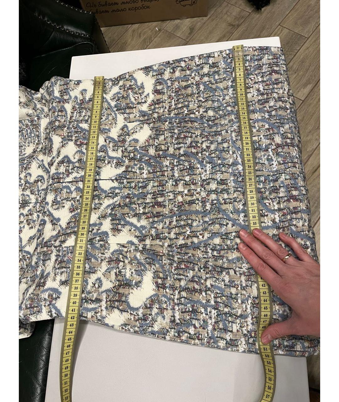 ESCADA Голубое хлопковое повседневное платье, фото 8